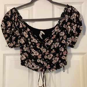 Floral Print Crop Top